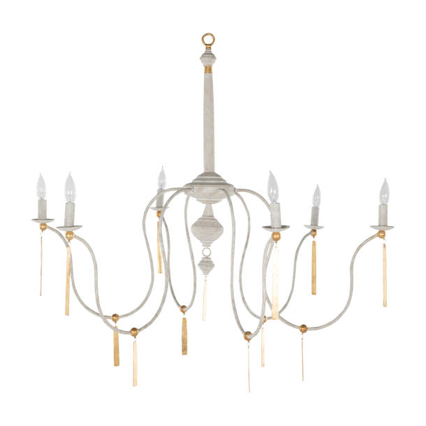 Gabby Clay 6 - Light Dimmable Classic / Traditional Chandelier ...
